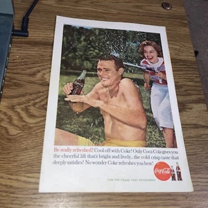 Anuncio publicitario impreso vintage de Coca-Cola - 1960 Be Really Refreshed - Imagen 1 de 2
