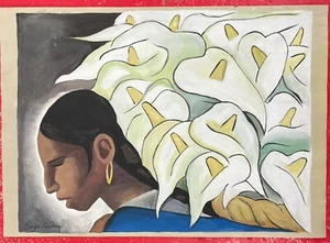 Diego Rivera Drawing on paper (Handmade) signed and stamped - Picture 1 of 2