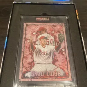 2024 Spector X BRAD LIDGE Art Immortals Classic Red October Prism Phillies /154 - Picture 1 of 3