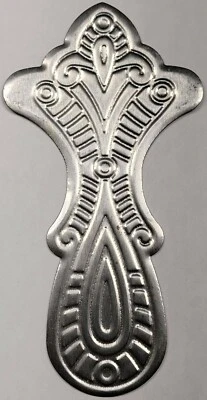 Baúl largo listones abrazadera cofre vapor antiguo acero decorativo metal vintage retro Foto 1 de 4