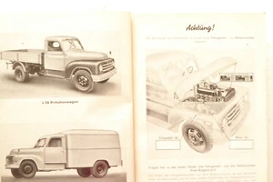 Hanomag- Schnellastwagen  L 28 , Ersatz-Katalog 305 ,  Ausgabe Mai 1956 - Bild 1 von 19