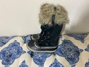 Sorel Joan of Arctic Damen Leder Winterstiefel - schwarz, US 8 wasserdicht! - Bild 1 von 5