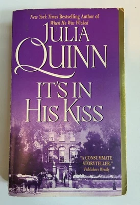 It’s In His Kiss Julia Quinn 1st Printing 2005 Stepback Bridgerton #7 Avon Books Foto 1 de 4