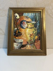 Vintage Oil Painting “Bodegón” by G. Esteban – Still Life on Canvas - Picture 1 of 8