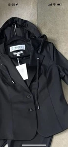 Blazer Zhrill negro capucha NUEVO M - Imagen 1 de 2