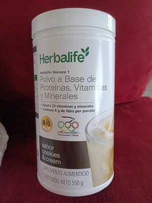 Batido Nutricional Herbalife Fórmula 1 Mezcla Galletas y Crema 550g. Producto Mexicano Foto 1 de 4