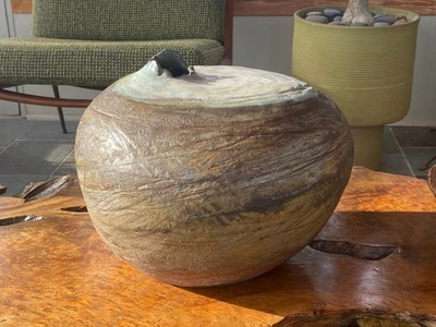 Huge Gail Kendall Weed Pot Nebraska Artist - Image 1 of 4