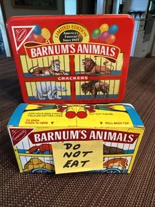 Vtg 1989 Nabisco Barnum’s Animal Crackers Tin/Ltd Edition WITH ORIGINAL COOKIES - Picture 1 of 14