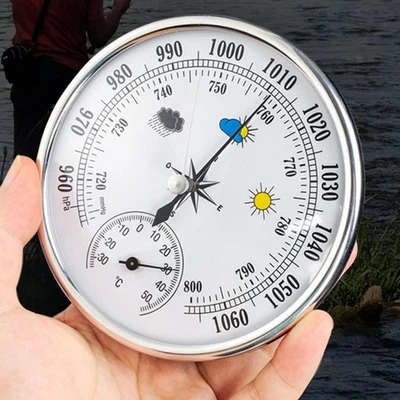 Barometer for Office 2 in 1 Portable Pressure Gauge Wall Hanging Thermometer - Image 1 of 4