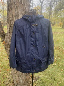 Ralph Lauren Naval Supply Field Coat Jacke Navy Blau Gewachst Damen XXL - Bild 1 von 16