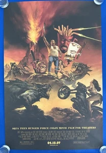 AQUA TEEN HUNGER FORCE POSTER ORIGINALE PRE FILM (2007) 25”x38” - Foto 1 di 11