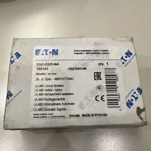 EATON FAZ-D3/2-NA MINI INTERRUTTORE 3 AMP 2 POLI DIN RAIL NUOVO NO SCATOLA x18 - Foto 1 di 5