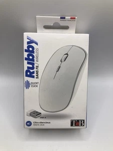 T’NB - Souris Sans Fil RUBBY - Silent Click - Neuve - Photo 1/7