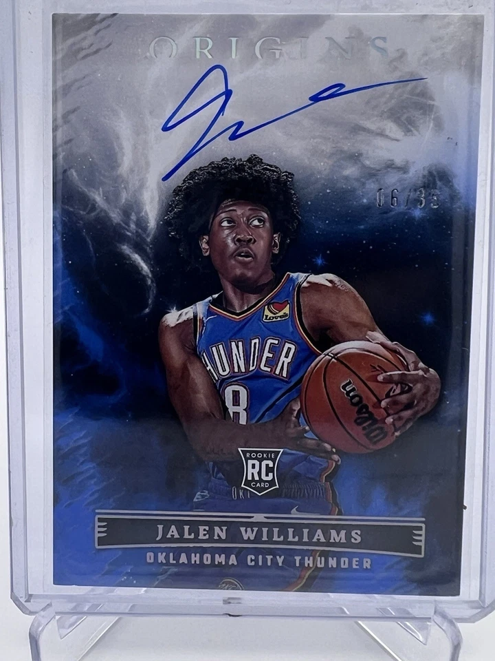 RARE 2022-23 Panini Origins Rookie Autograph Blue Jalen Williams RC Auto /35 - Image 1 of 3