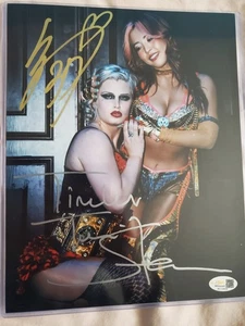 Mina Shirakawa und Toni Storm Dual Autogramm 8x10 Foto mit JSA Zertifikat - Bild 1 von 5