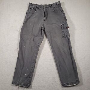 Vtg FUBU 2000s Baggy Denim Carpenter Jeans Mens Size 36X34 Gray 90s Y2k Grunge 
