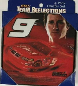 NEW Kasey Kahne (#9) 4 Pack Foam Drink Hood-Shaped Coasters Set - 4" x 4" each - Picture 1 of 1