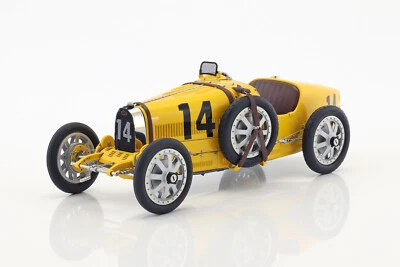 New CMC Bugatti Type 35 #14 Belgium 1:18 Model Car Yellow M100-008 KidBX - Image 1 of 4