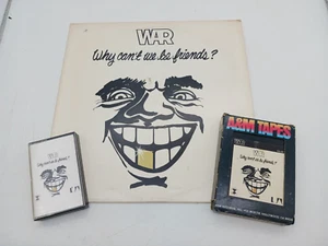 Vintage WAR Why Can't We Be Friends Vinyl Album 8 Track & Cassette Tape LOT - Picture 1 of 11