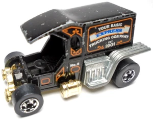 1977 HOT WHEELS T-TOTALLER EXPRESS TRUCKING BLACK 1:64 DIECAST 2 3/8" TRUCK - Picture 1 of 6