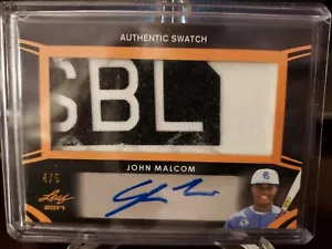 MAGLIA 2017 FOGLIA GIOCO PERFETTO NERA #4/5 AUTO JOHN MALCOM - Foto 1 di 5