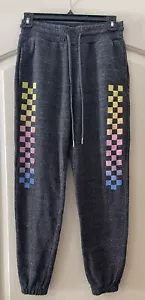 FOREVER 21 Women’s Gray Racing Joggers Pants Small - Picture 1 of 4