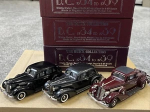 3 X 1930s BUICK 1/43 WHITE METAL CAR MODELS BY BROOKLIN - M-41 96-S M-44 - Picture 1 of 24