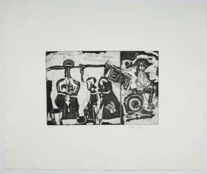 Dieter Pieper/ Radierung/ 19 Ex. - Bild 1 von 6