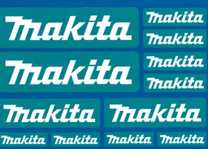*NOW £7.50* 12X MAKITA POWER TOOLS WORKSHOP TOOLBOX GARAGE VINYL STICKERS - Picture 1 of 1