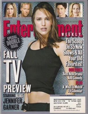 Entertainment Weekly 671/672  Sep 13 2002 FALL TV PREVIEW  Jennifer Garner cover - Image 1 of 2