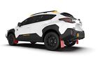 Rally Armor Mud Flaps For Subaru 2024 Crosstrek Wilderness Red w White Logo