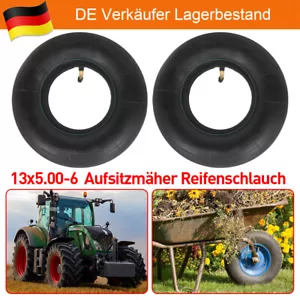 2x Luftschlauch Aufsitzmäher 15x6.00-6 Reifenschlauch Winkelventil Rasentraktor - Bild 1 von 11