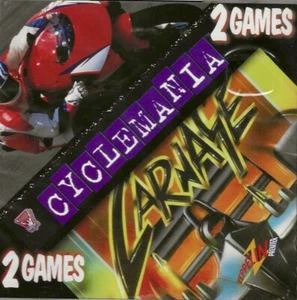 CYCLEMANIA / CARNAGE (2 CD-ROM's) Brand New Factory Sealed - Picture 1 of 2