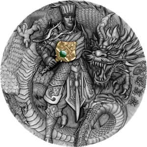 ZHUGE LIANG Famous Chinese Warriors 2 OZ Silver Coin $5 Niue 2020 - Picture 1 of 3