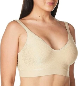 Bali Women's Wireless Comfort Revolution Bra ComfortFlex Fit large Beige DF3484 - Picture 1 of 1
