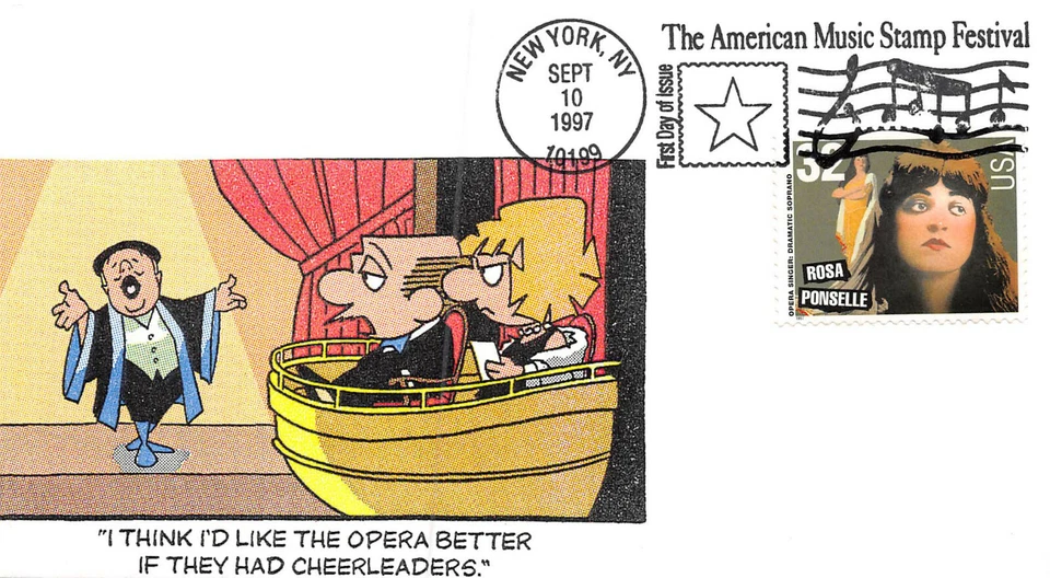 3157 32c Opera Singers, Rosa Ponselle Color Copy laser cachet [210851] - Image 1 of 1