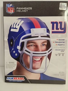 NIB NY Giants NFL Fanheads Adjustable Sz Helmet Tailgating Party Football USA - Picture 1 of 7
