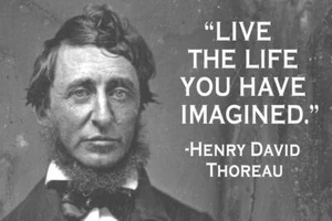 Live The Life You Have Imagined Henry David Thoreau Quote Poster 24x36 inch - Picture 1 of 1