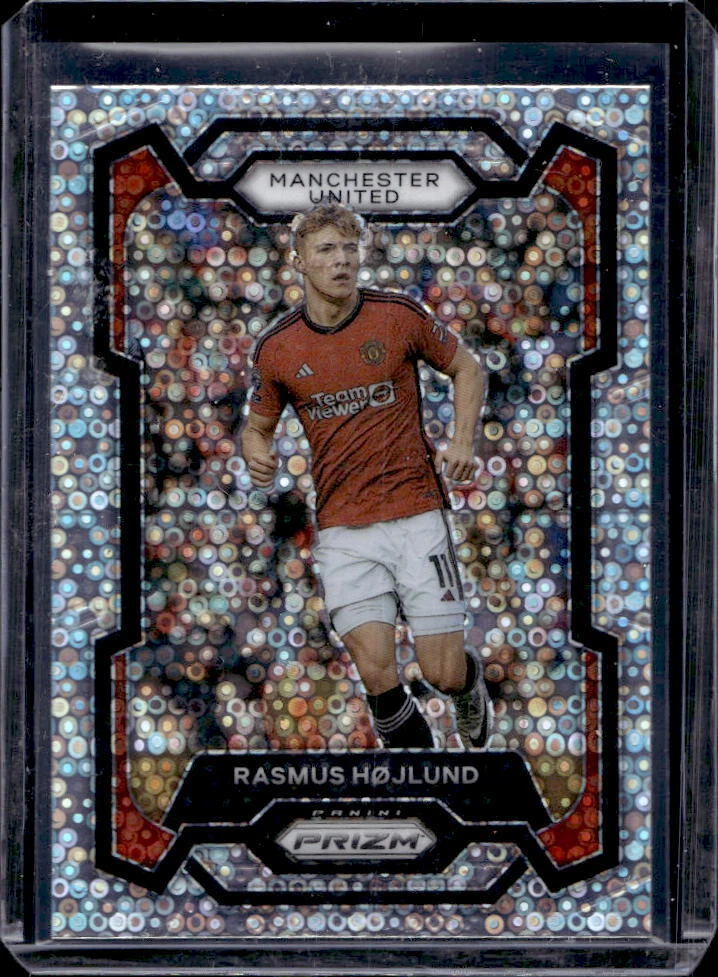 2023-24 Prizm Premier League Rasmus Hojlund Breakaway Prizm #51 Manchester U