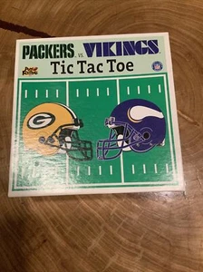GreenBay Packers Minnesota Vikings mini football helmets TIC TAC TOE NFL - Picture 1 of 7