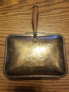 Silver Plated Large Crumbler Silent Butler Ash Box MAJOR AB ADVERSIS From Italy - Picture 1 of 10