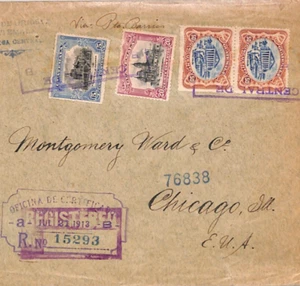 GUATEMALA Cover Registered USA Chicago 1913 {samwells-covers}XH25 - Picture 1 of 10