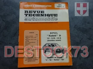 RTA pour Opel Kadett D 1.2 1.2 S 1.3 S Berline et Break L GL Berlina - Picture 1 of 5