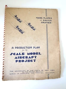 WW2 Home Front Rare Model Aircraft Project Albany NY SUNY Military Ephemera 1942 - Picture 1 of 24