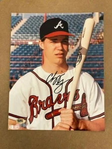 Chipper Jones Braves Autographed 8x10 Photo - CAS Authenticated - Picture 1 of 1