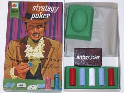 ¡Juego de póquer de estrategia 1967 vintage! MILTON BRADLEY #5630 ¡Completo en Caja Original! Foto 1 de 4
