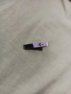 Vintage Art Deco Silver Tone Tie Bar Clasp - Picture 1 of 13