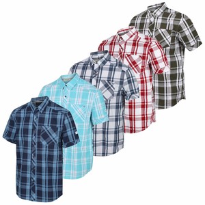 Regatta Rainor Mens Casual Summer Cotton Short Sleeve Check Shirt RRP £35
