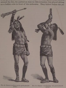 Navajo Fire Dancers Mountain Chant Healing Ceremony New Mexico 1887 - Picture 1 of 2