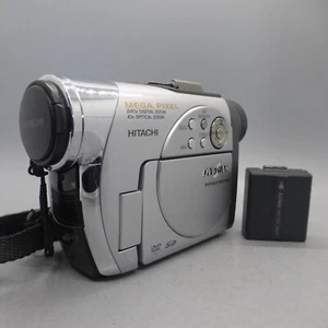 Hitachi DVDCAM DZ-MV3000E Handheld Mini DVD Camcorder Silver Tested - Picture 1 of 10